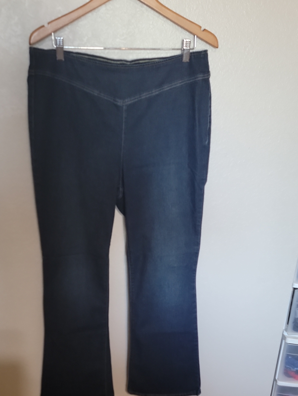 Jessica Simpson Dark Blue Flare Pull-On Jeans